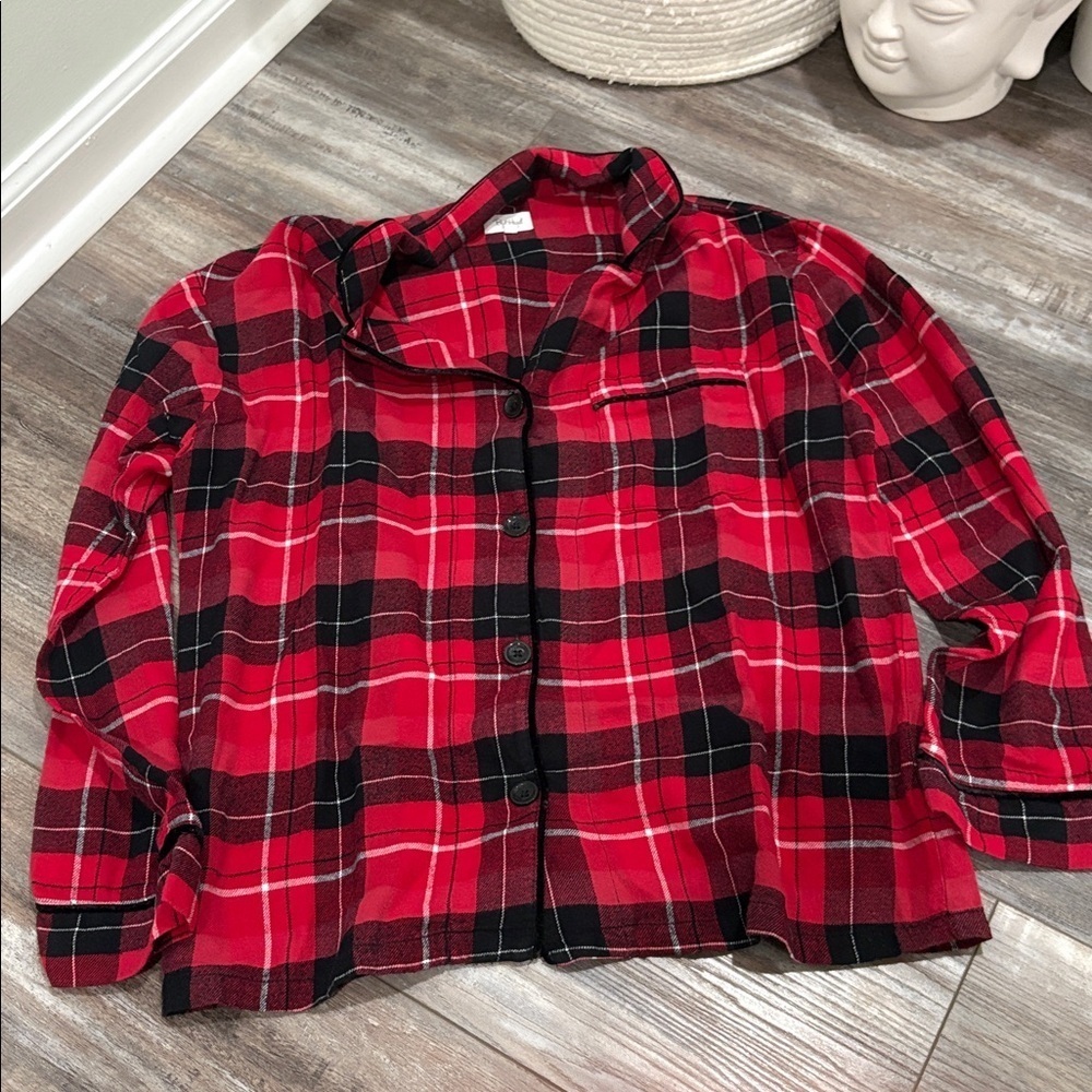 BED HEAD Women’s Size Small Nicholas Plaid 100% organic cotton Pajama Set - Picture 3 of 12